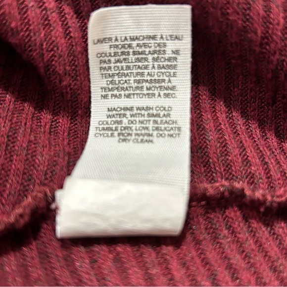 GARAGE Deep Red Long-sleeve Blouse in Women's Size Small - Picture 6 of 7